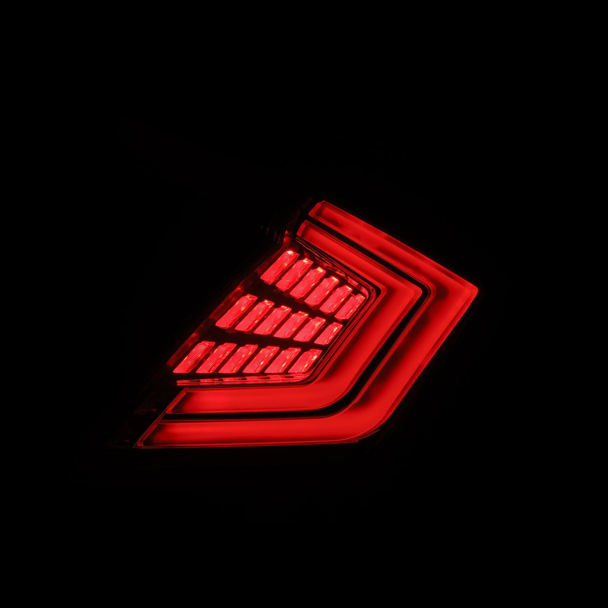Feux arrière à LED prismatiques Honda Civic Hatchback NOVA-Series 16-21, fumés transparents