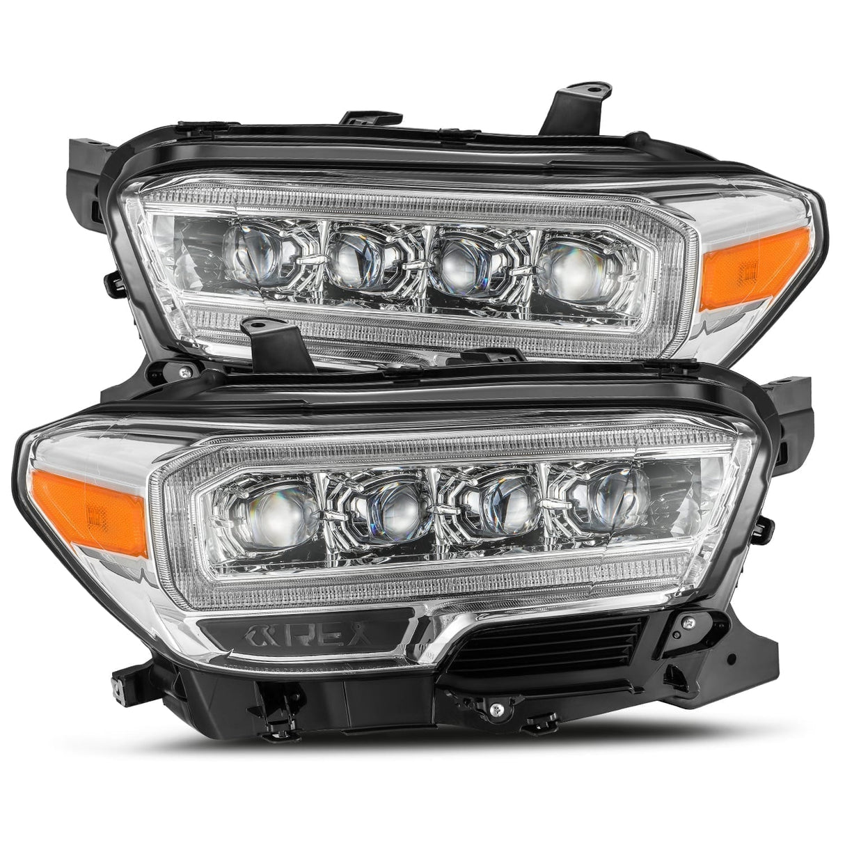 Phares projecteurs à LED chromés pour Toyota Tacoma série NOVA 16-23
