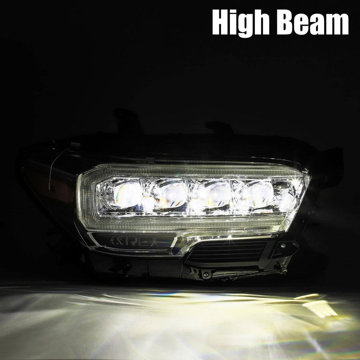 Phares projecteurs à LED chromés pour Toyota Tacoma série NOVA 16-23