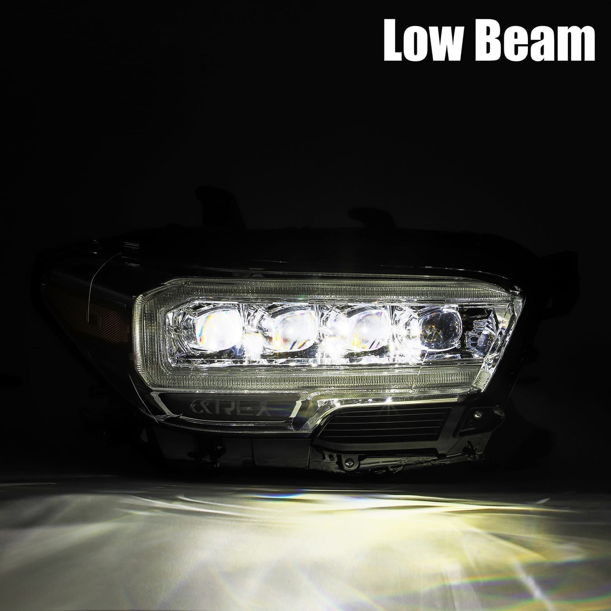 Phares projecteurs à LED chromés pour Toyota Tacoma série NOVA 16-23