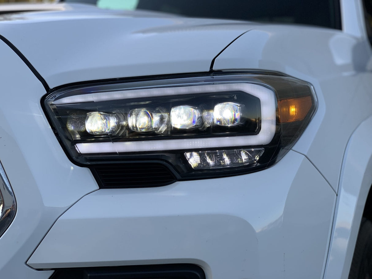Phares projecteurs à LED chromés pour Toyota Tacoma série NOVA 16-23