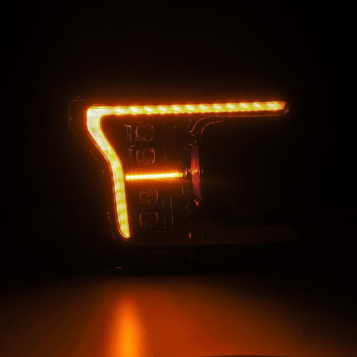 Phares projecteurs à LED série NOVA pour Ford F150 (modèle MK II, 14e génération) 18-20 Alpha-Black
