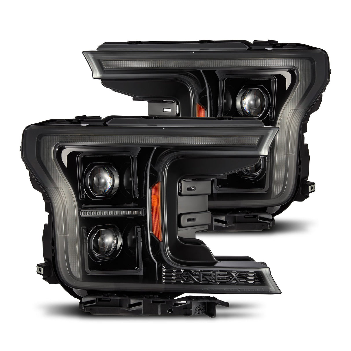 Phares halogènes projecteurs série PRO pour Ford F150 (MK II, 14e génération) 18-20 Alpha-Black