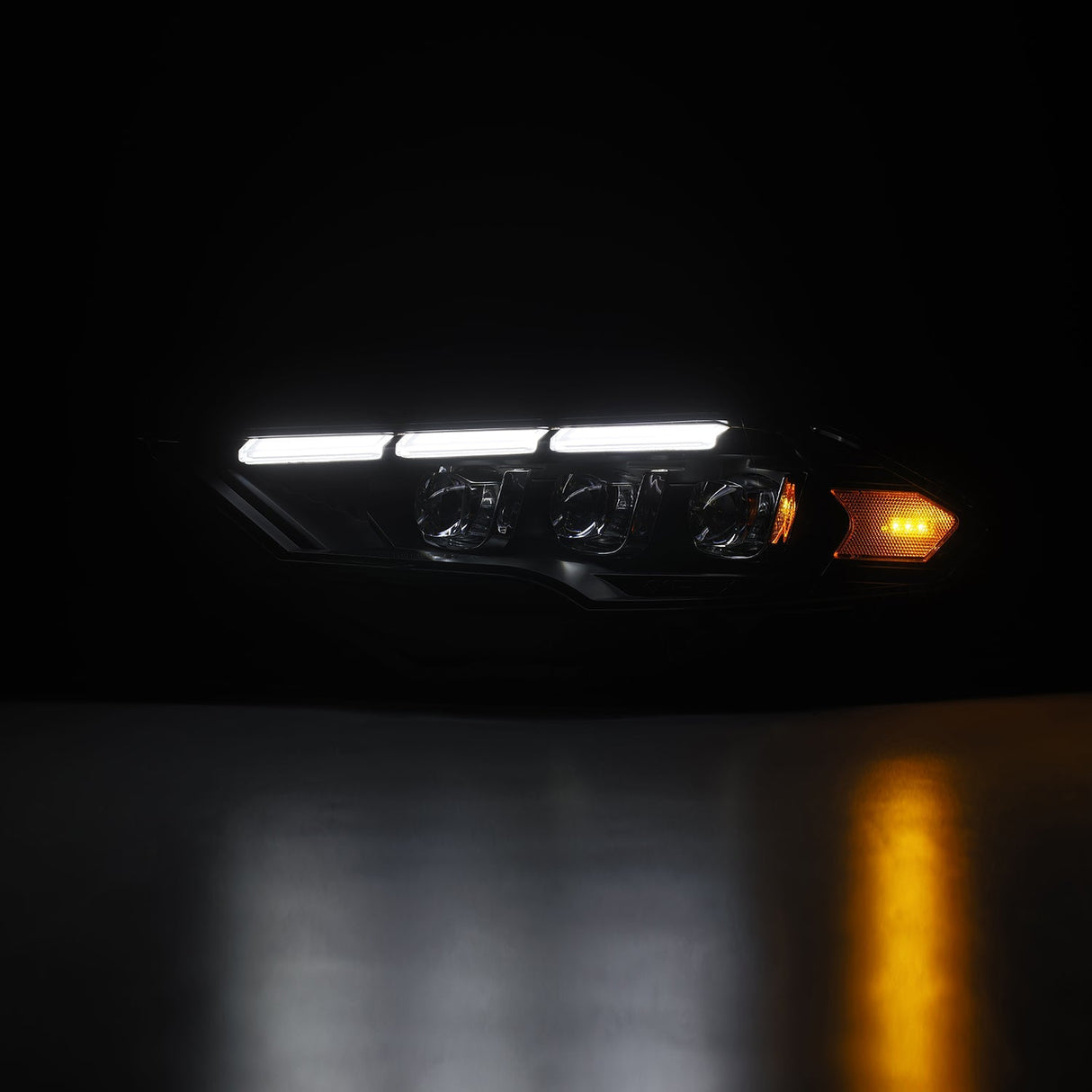 Phares projecteurs à LED noirs pour Ford Mustang MK II série NOVA 18-23