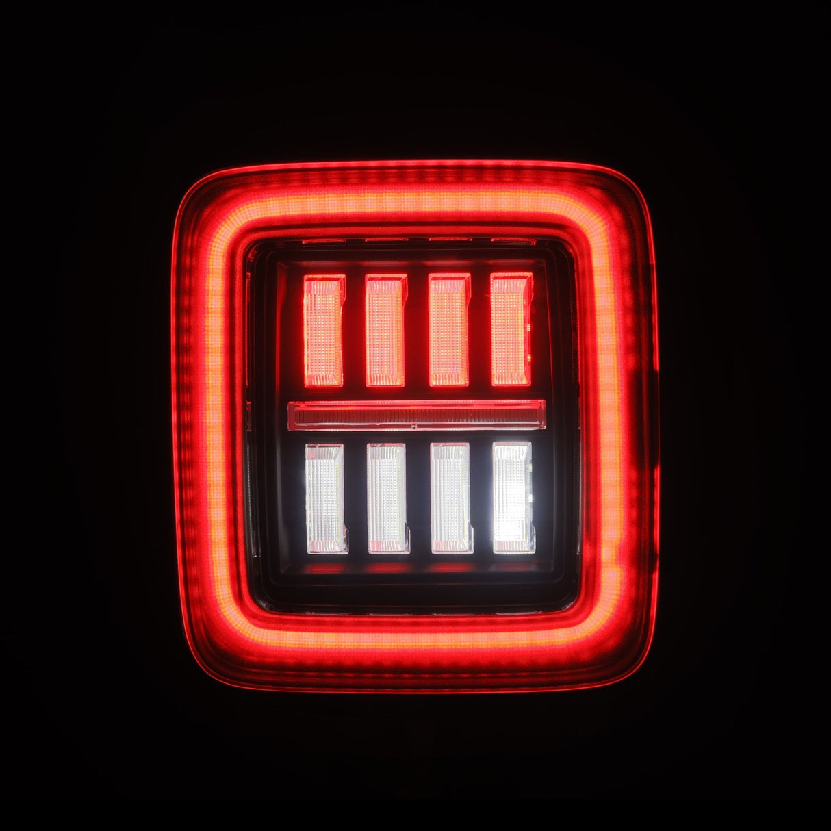 Feux arrière à LED prismatiques pour Jeep Wrangler JL NOVA-Series 18-25, noir et rouge