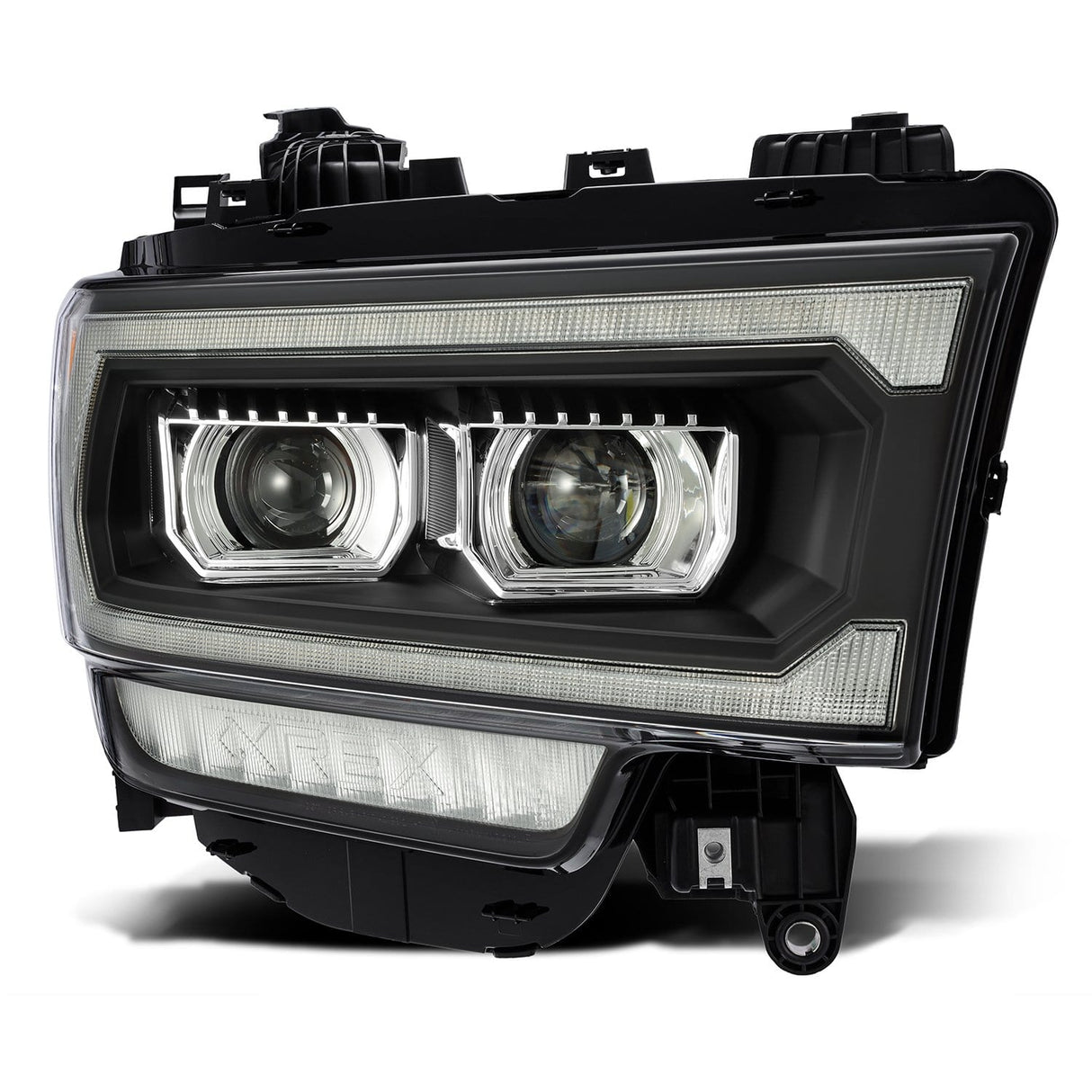Phares projecteurs à DEL noirs de la série LUXX pour Ram 2500/3500/4500/5500 19-24