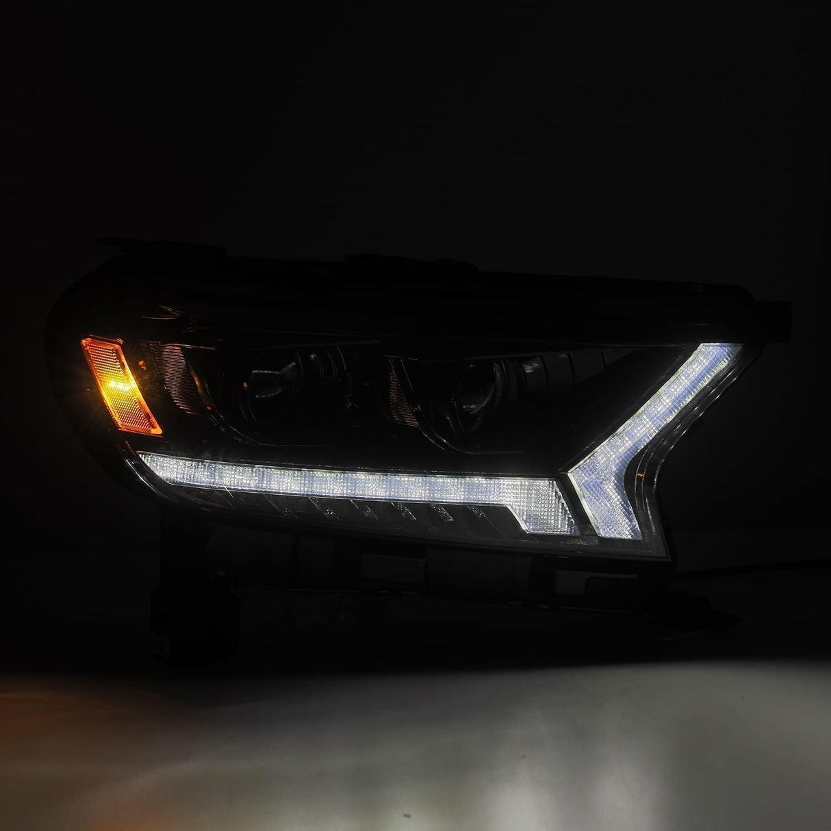 Phares halogènes projecteurs noirs pour Ford Ranger série PRO 19-23