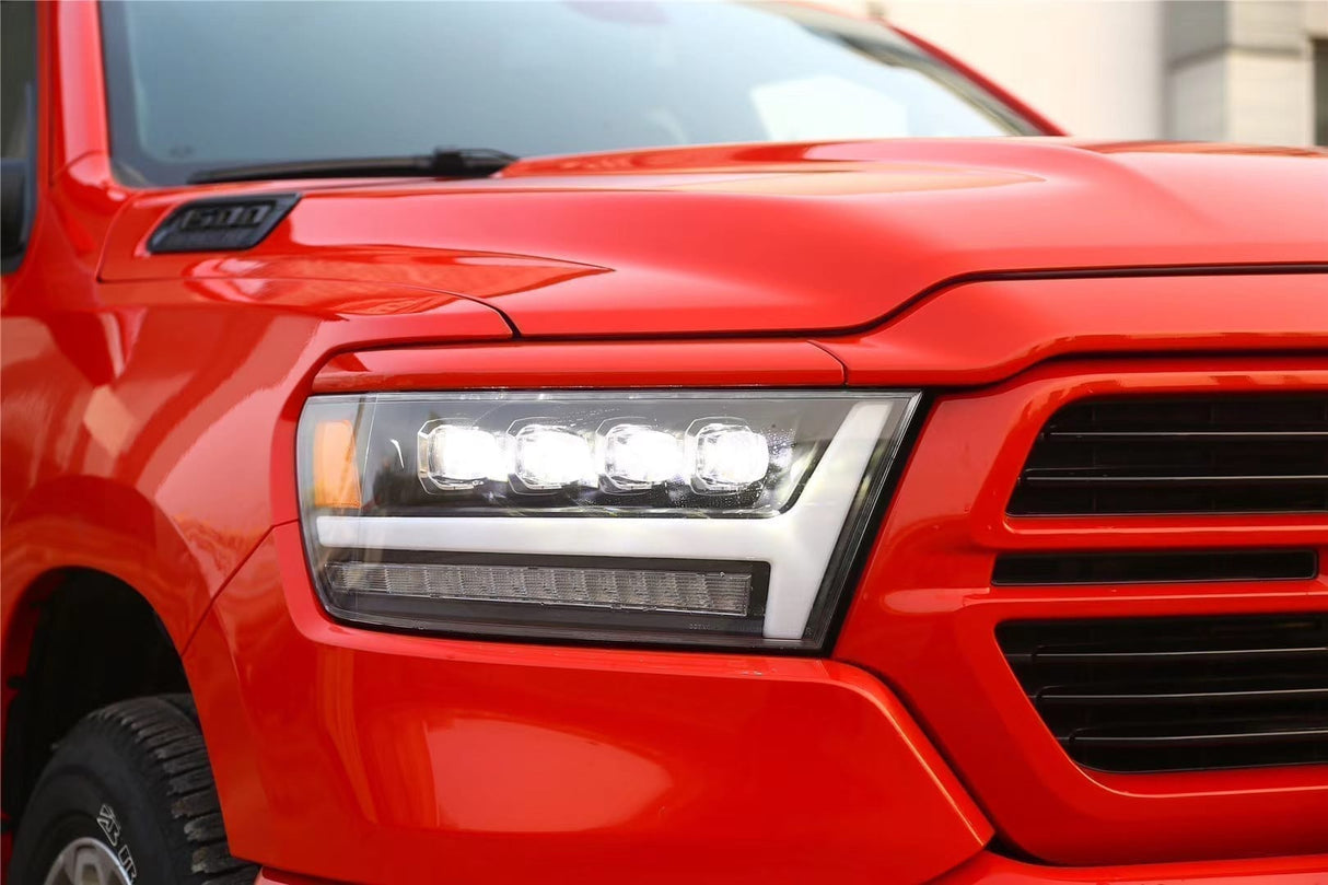 19-24 Ram 1500 NOVA-Series LED Projector Headlights Jet Black