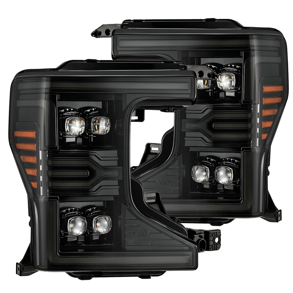 20-22 Ford Super Duty NOVA-Series LED Projector Headlights Alpha-Black