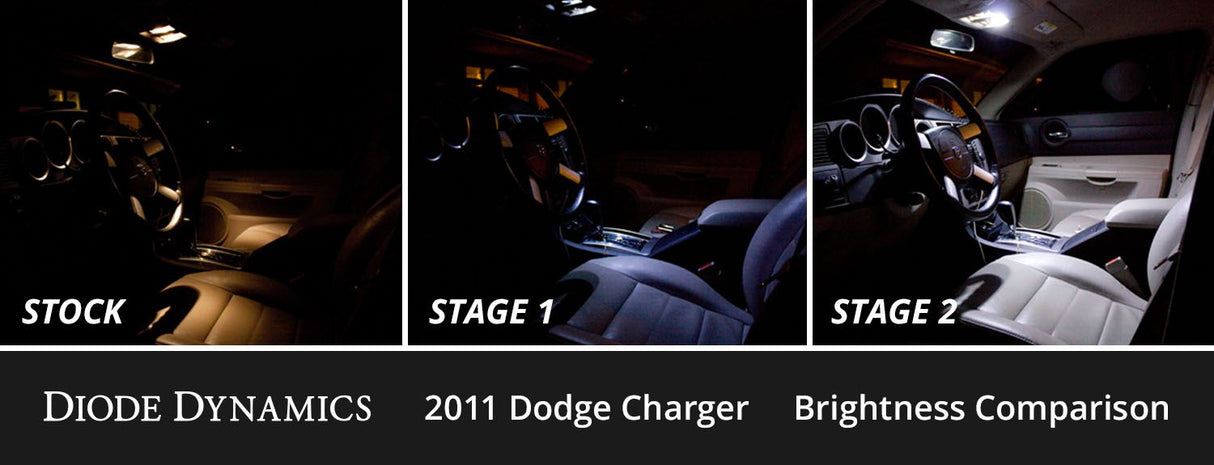 Kit LED intérieur pour Dodge Charger 2006-2010, blanc froid Stage 2