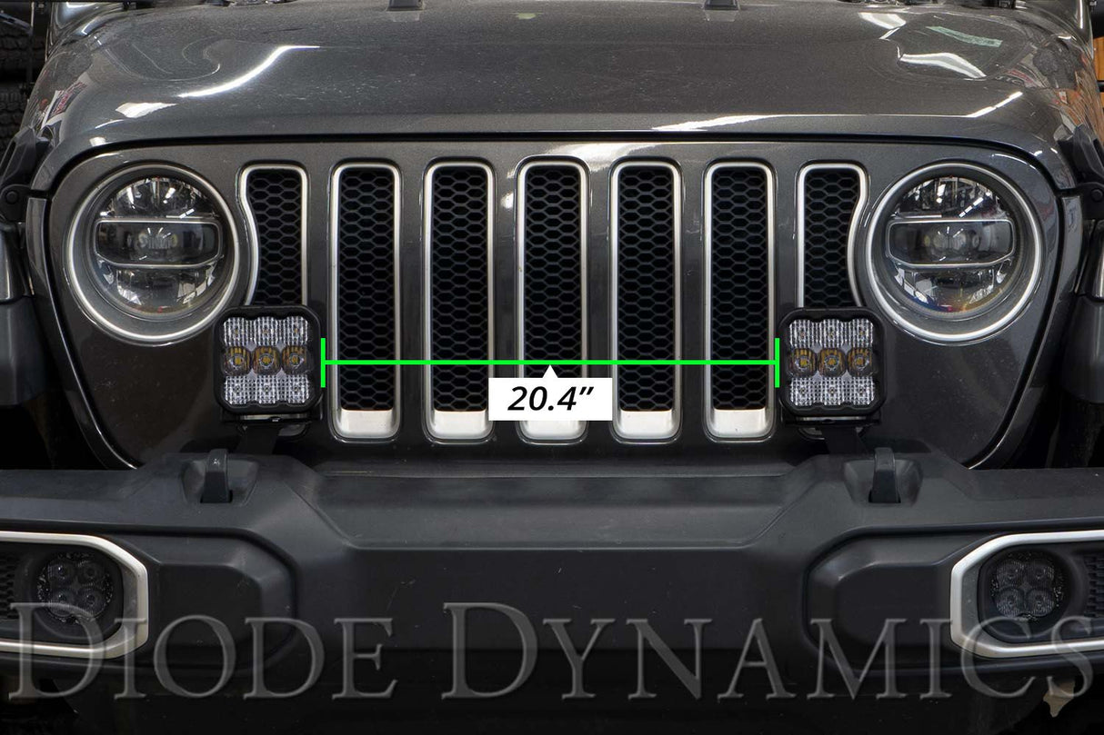 Kit de barre lumineuse LED pour pare-chocs Jeep Jl 2018-2022 Wrangler