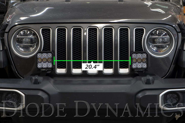 SS5 Bumper LED Pod Light Kit for 2020-2025 Jeep Gladiator