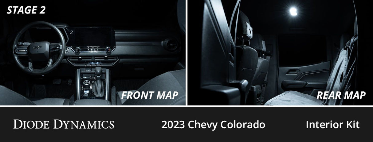 Ensemble de conversion DEL intérieur pour Chevrolet Colorado 2023-2025