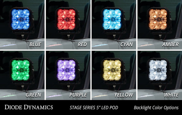 Stage Series Backlit Ditch Light Kit for 2022-2026 Toyota Tundra