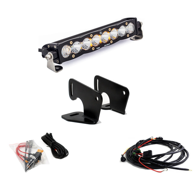 Polaris S8 10 Inch Hood Mount Light Bar Kit - Polaris 2020-2026 RZR Pro XP; 2024 RZR Turbo R