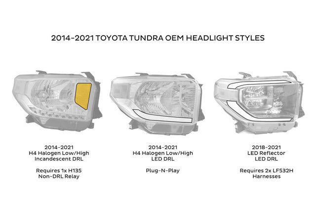 Toyota Tundra (14-21) XB Led Headlights (Amber Drl)