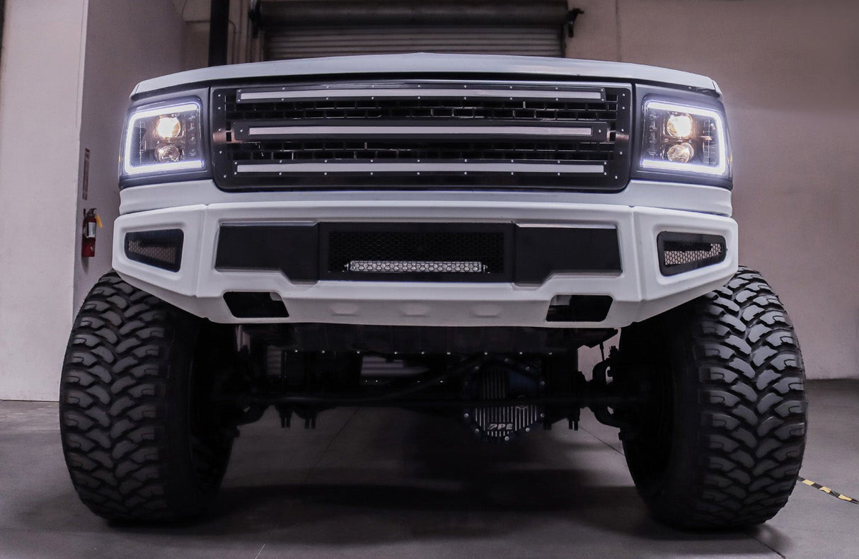 Phares halogènes projecteurs noirs pour Ford F-Series/Bronco PRO-Series 92-96
