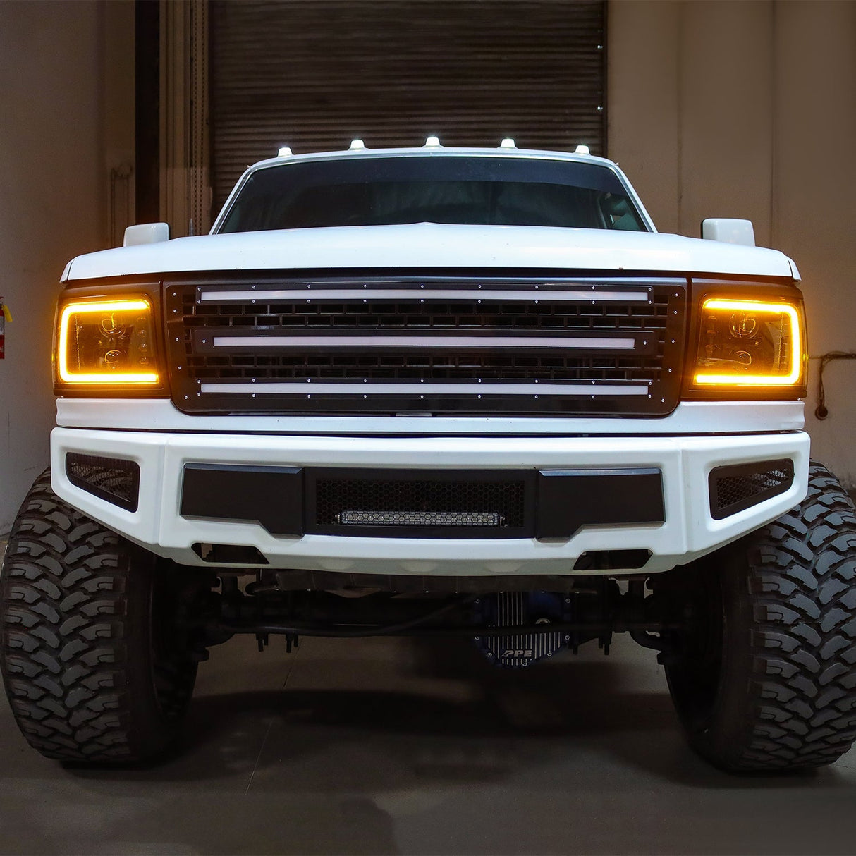 Phares halogènes projecteurs noirs pour Ford F-Series/Bronco PRO-Series 92-96