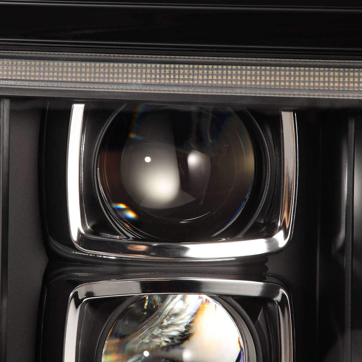 Phares halogènes projecteurs noirs pour Ford F-Series/Bronco PRO-Series 92-96