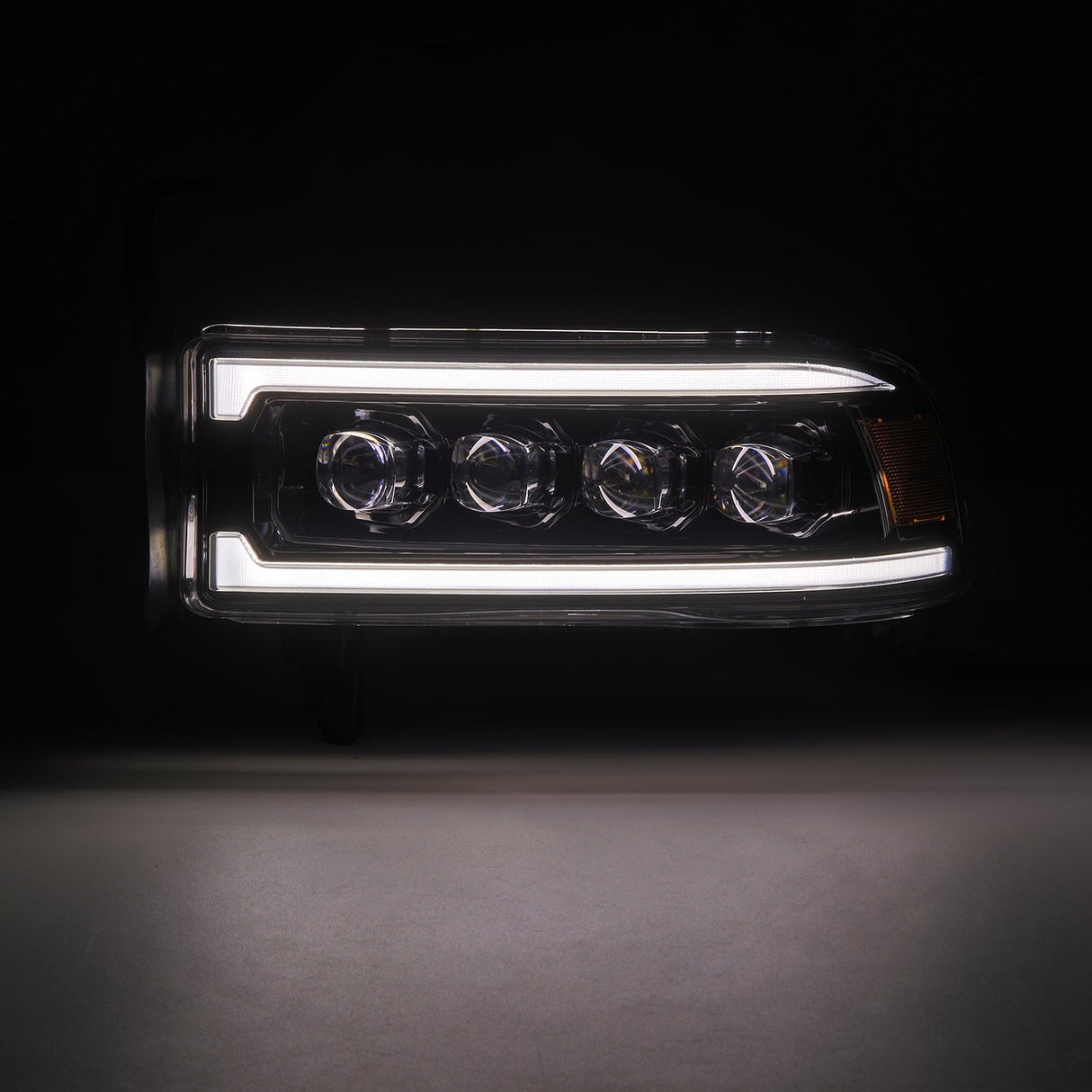 94-01 Dodge Ram 1500/94-02 Ram 2500/3500 NOVA-Series LED Headlights Alpha-Black