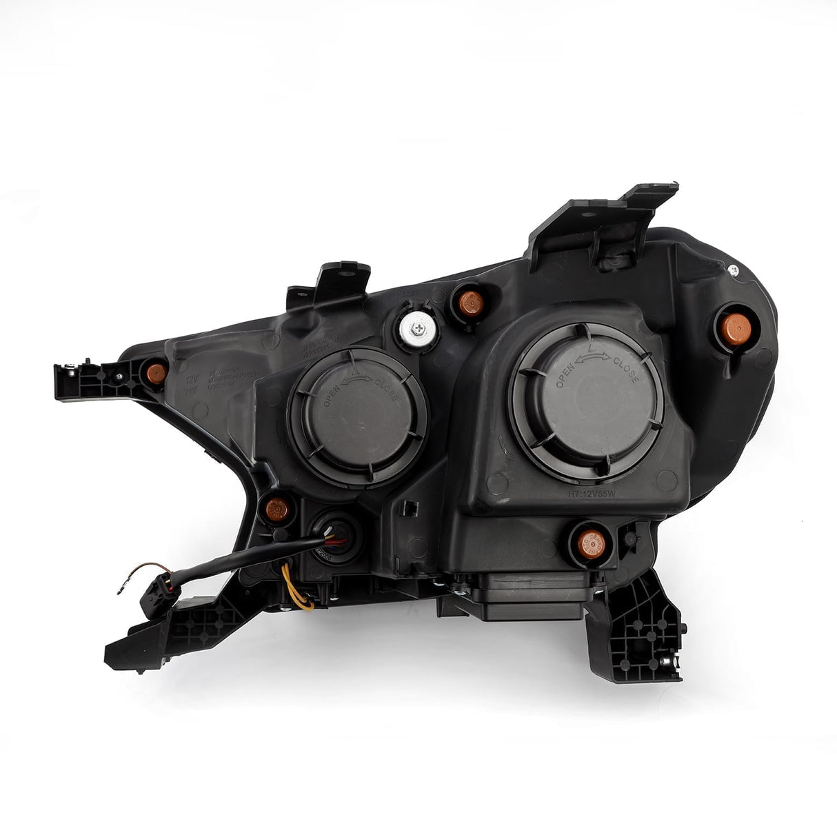 Phares halogènes projecteurs noirs pour Ford Ranger série PRO 19-23