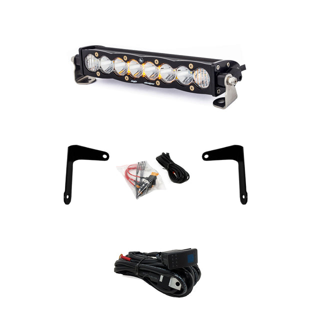 Kit de montage antichoc Can-Am X3 avec barre lumineuse S8 de 10 pouces, modèles Baja transparents