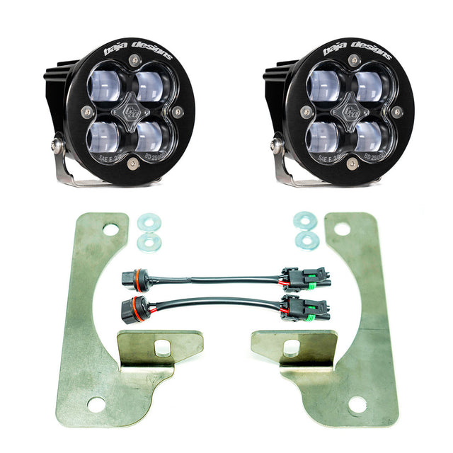Jeep JL Fog Light Squadron-R 18-Pres Wrangler JL Rubicon Fog Pocket Kit Ambre Baja Designs Baja Designs