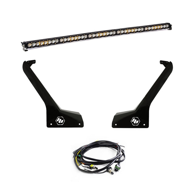 Kit d'éclairage LED pour barre de toit Jeep JL/JT 50 pouces S8 avec installateur Baja Designs