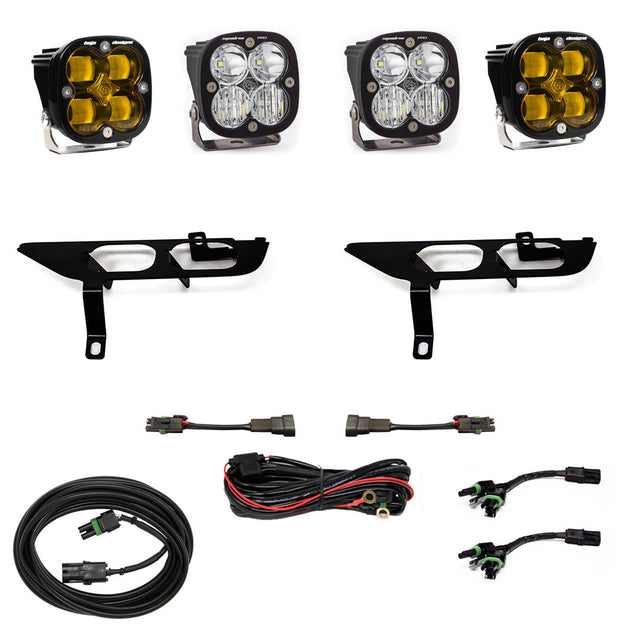 Ford Squadron SAE/Pro Fog Pocket Light Kit - Ford 2021-23 F-150