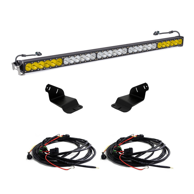 Kit de barres lumineuses de toit Bronco 21-Up Ford Bronco 50 pouces Onx6+ double commande avec aménagement Baja Designs