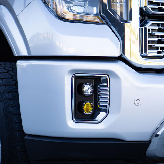 GMC S1 Dual Fog Pocket Light Kit - GMC 2020-23 Sierra 2500HD/3500HD