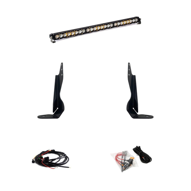 GMC S8 30-Inch Behind the Grille Light Bar Kit - GMC 2020-23 Sierra 2500HD/3500HD