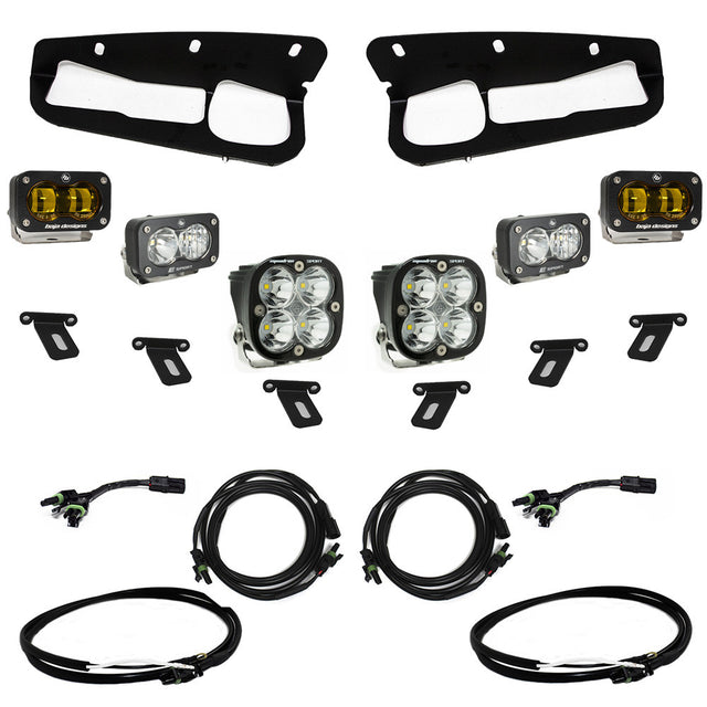 Ford S2 SAE “Sportsmen” Fog Pocket Light Kit - Ford 2021-2026 Bronco; Steel Bumper