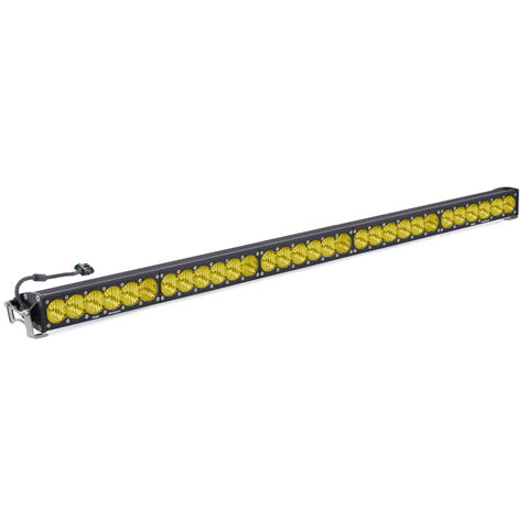 Barre lumineuse LED de 50 pouces, modèle de conduite large ambre, série OnX6, conceptions Baja