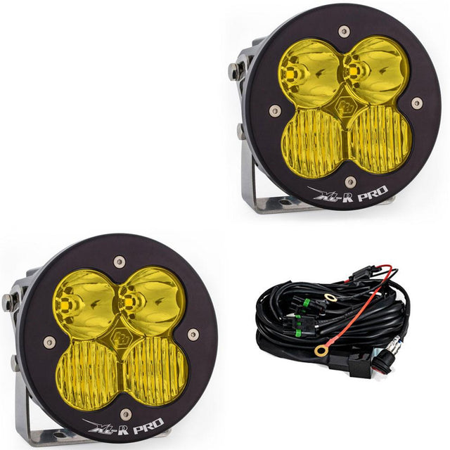 Paire de modules de lumière LED à lentille ambre, motif de virage large, série XL R Pro, modèles Baja