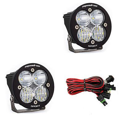 Paire de phares auxiliaires à LED noirs Squadron-R Sport – Universel