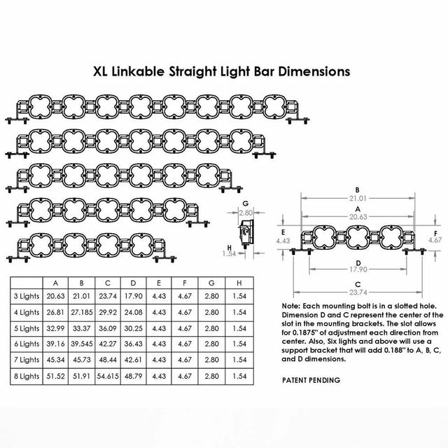 XL Linkable LED Light Bar - Universal