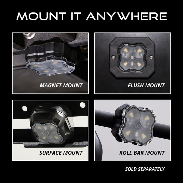 Stage Series Universal Rock Light SXS Installer Kit (8-pack)