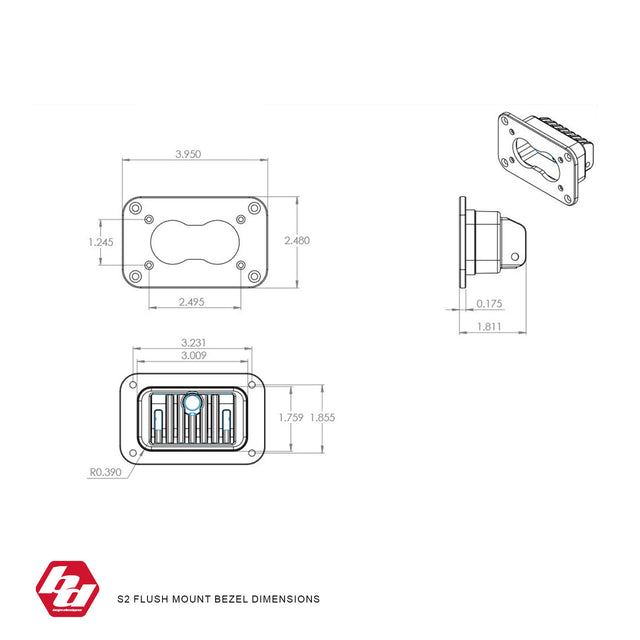 Kit de cadre encastré S2 - Universel