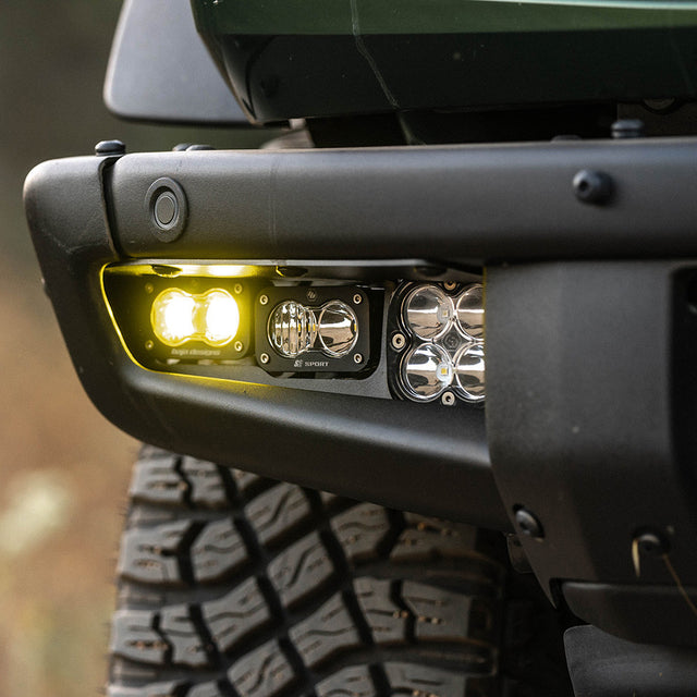 Ford Bronco S2 SAE “Pro” Fog Pocket Light Kit - Ford 2021-2026 Bronco; Steel Bumper