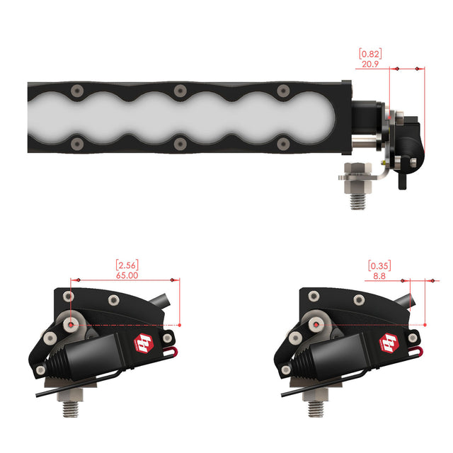 Kit d'actionneur lumineux REFLEX™ – Barre lumineuse S8 – Universel