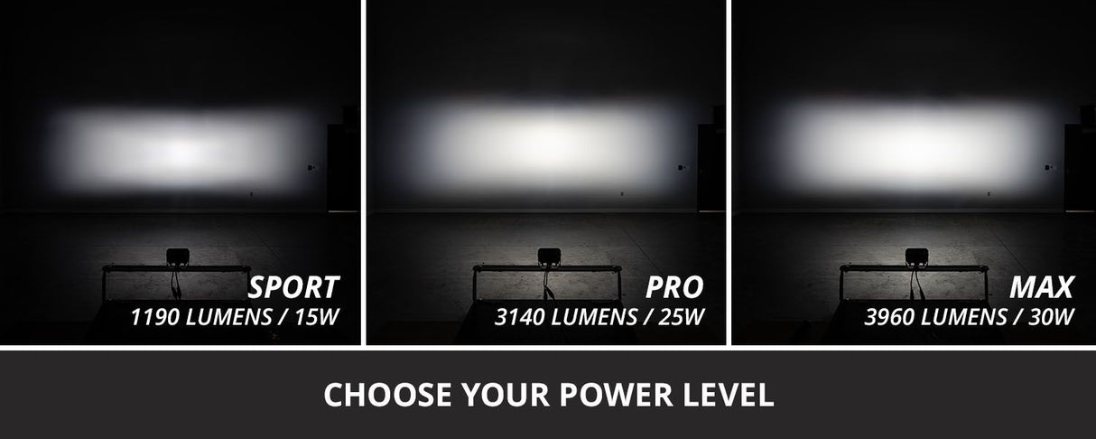 Stage Series C2 2" Sae/Dot Jaune Pod Led encastré (paire)