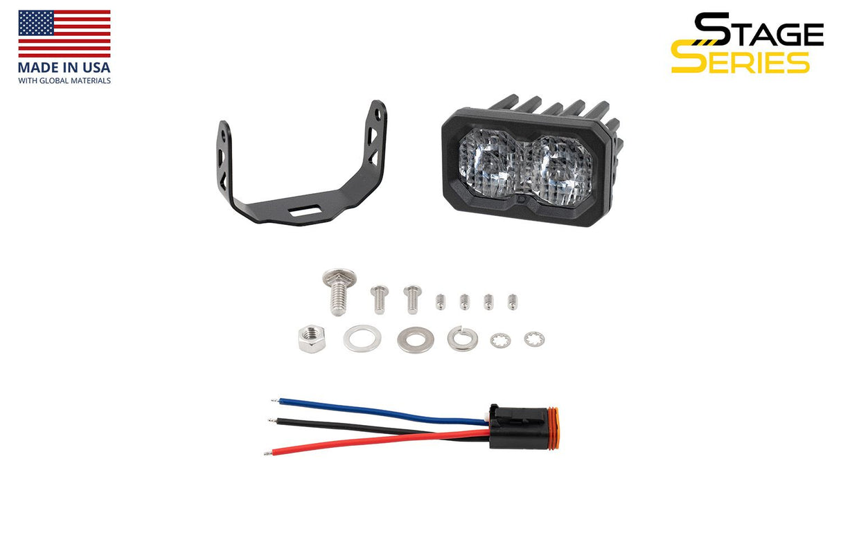Stage Series C2 2" Sae/Dot Jaune Pod Led encastré (paire)