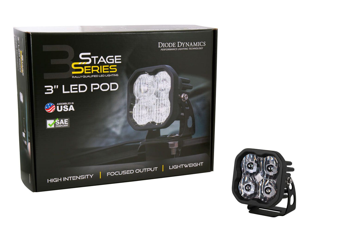 Stage Series 3" Ss3 Jaune Led Pod Standard (Paire)