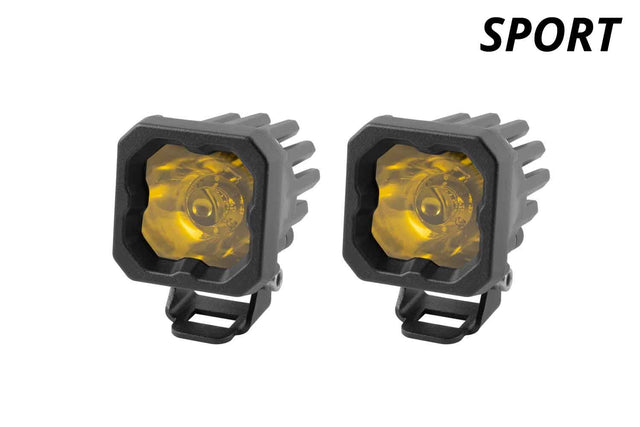 SSC1 Yellow Sport Standard LED Pod (pair)