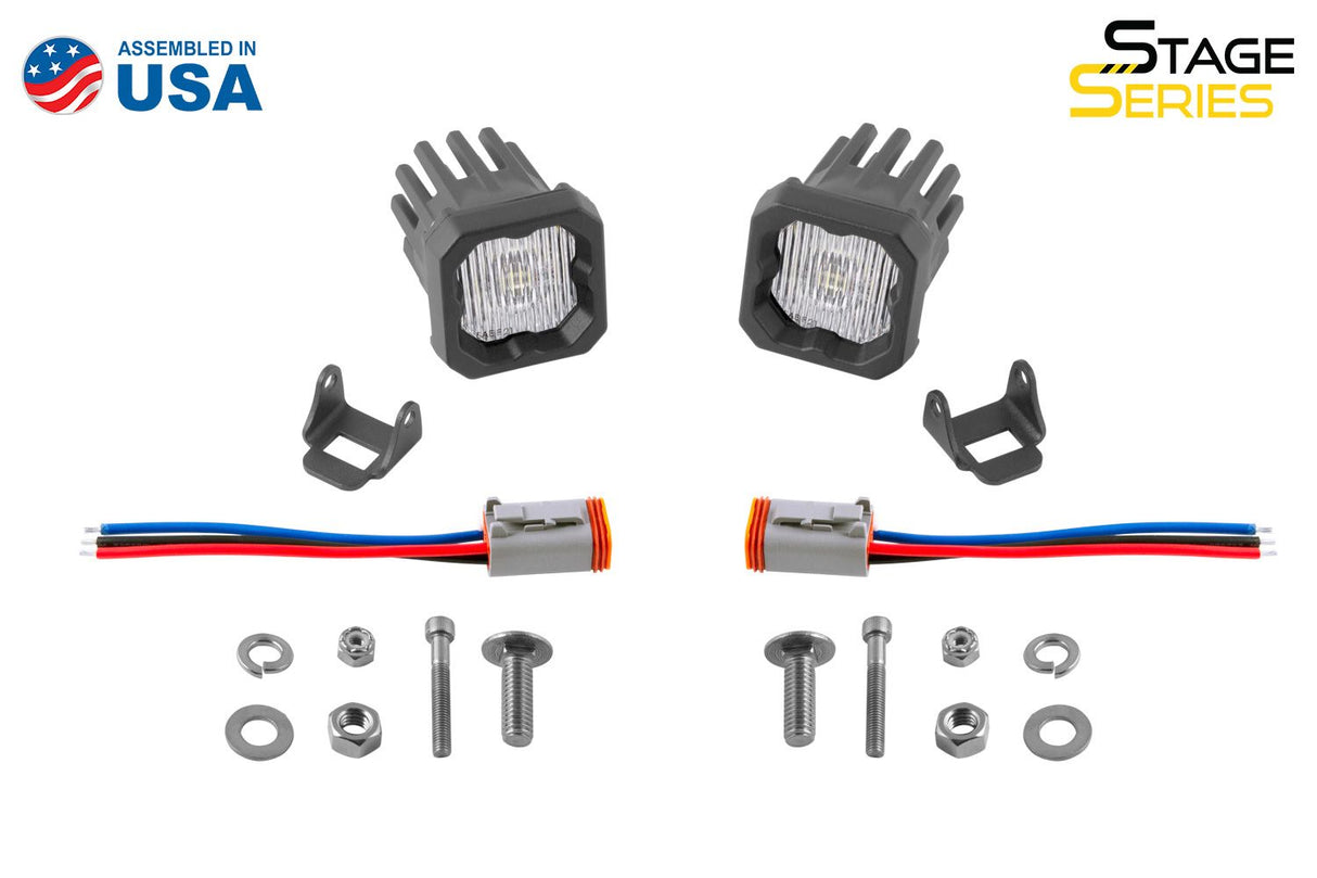 Stage Series C1 1" Sae/Dot Blanc Standard Led Pod (Paire)