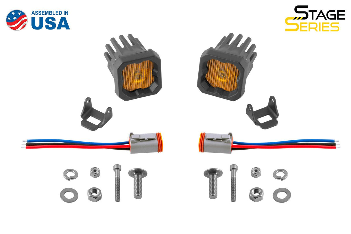 Stage Series C1 1" Sae/Dot Jaune Module Led Encastré (Paire)