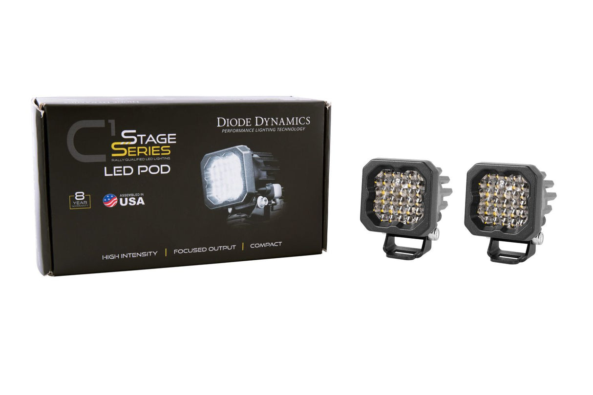 Stage Series C1 1" Sae/Dot Jaune Module Led Encastré (Paire)