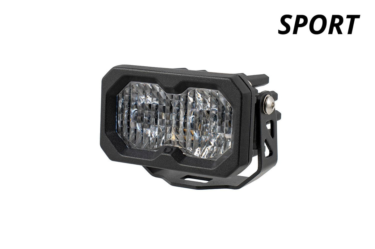 Stage Series C2 2" Sae/Dot Jaune Pod Led encastré (paire)