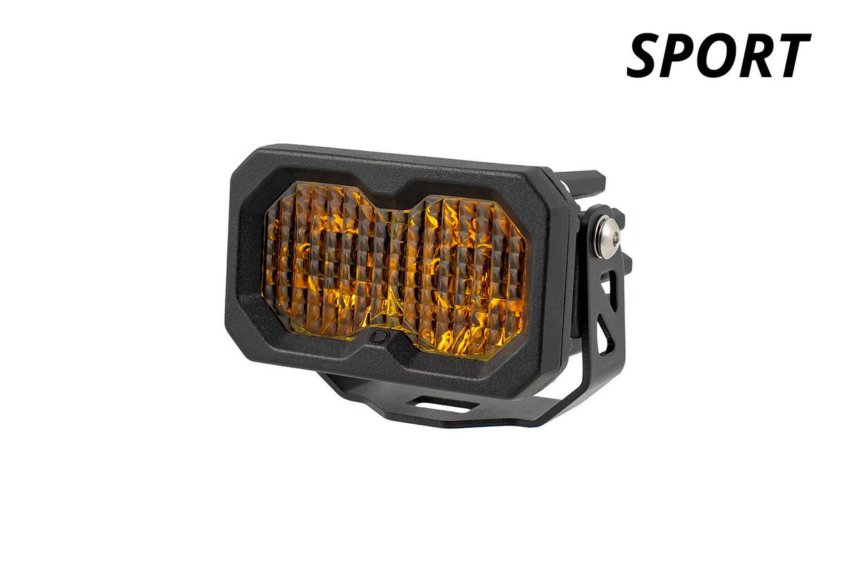 Stage Series C2 2" Sae/Dot Jaune Pod Led encastré (paire)